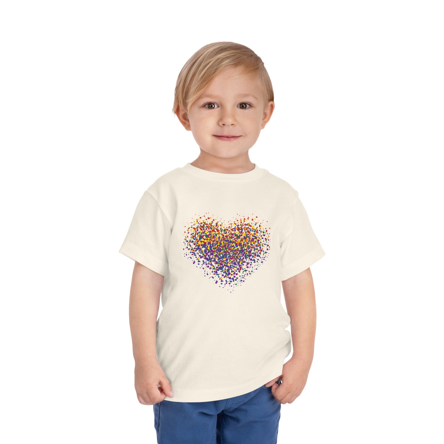 Toddler Short Sleeve Graffiti Heart Tee