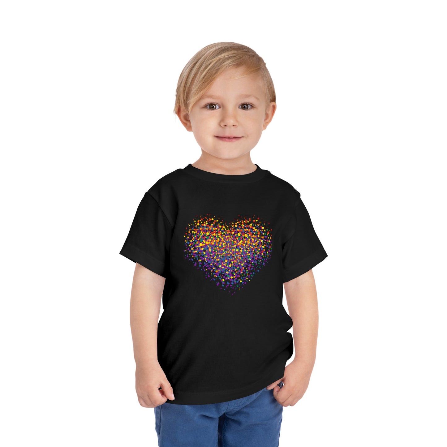 Toddler Short Sleeve Graffiti Heart Tee