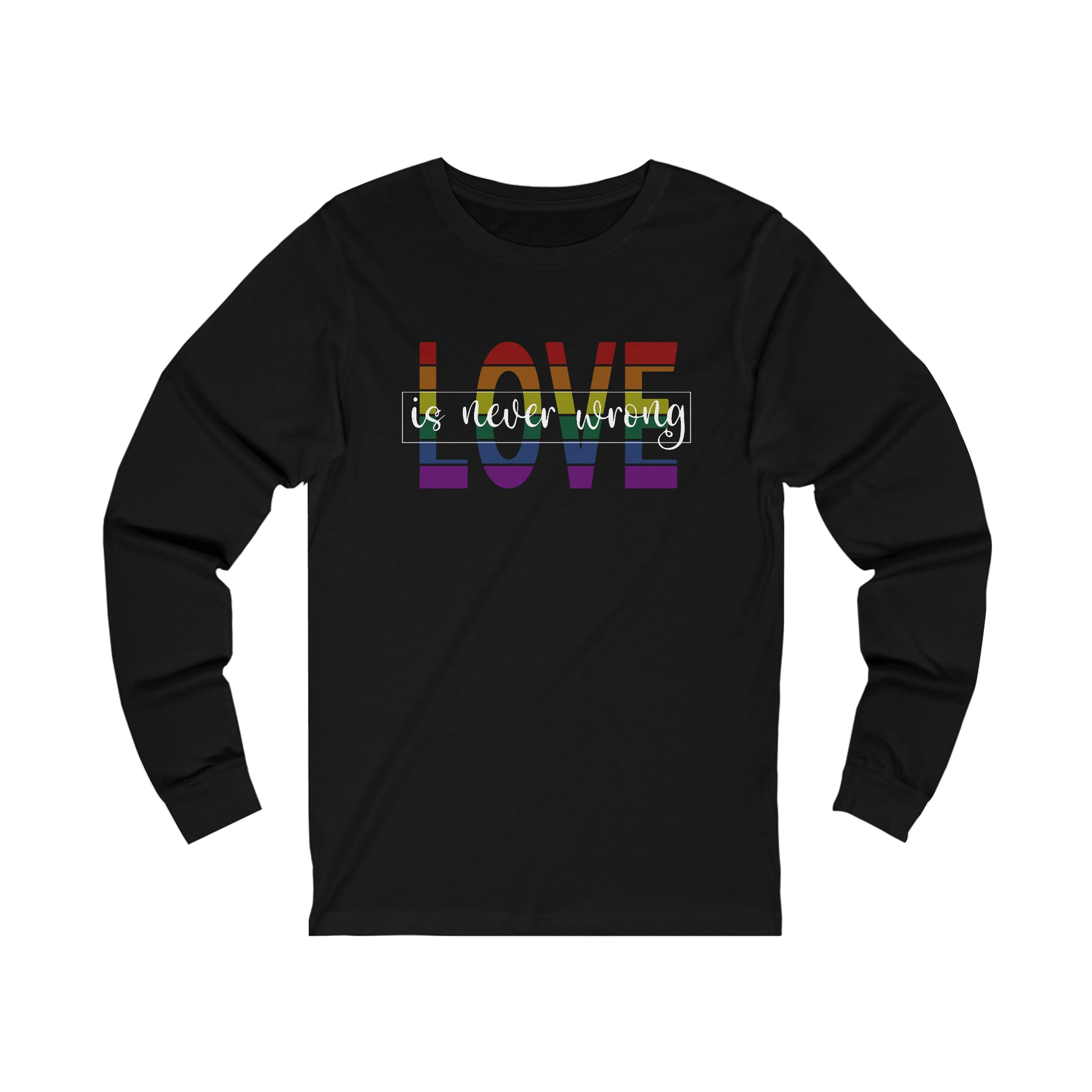 Love is Never Wrong Long Sleeve Tee - The Inclusive Collective