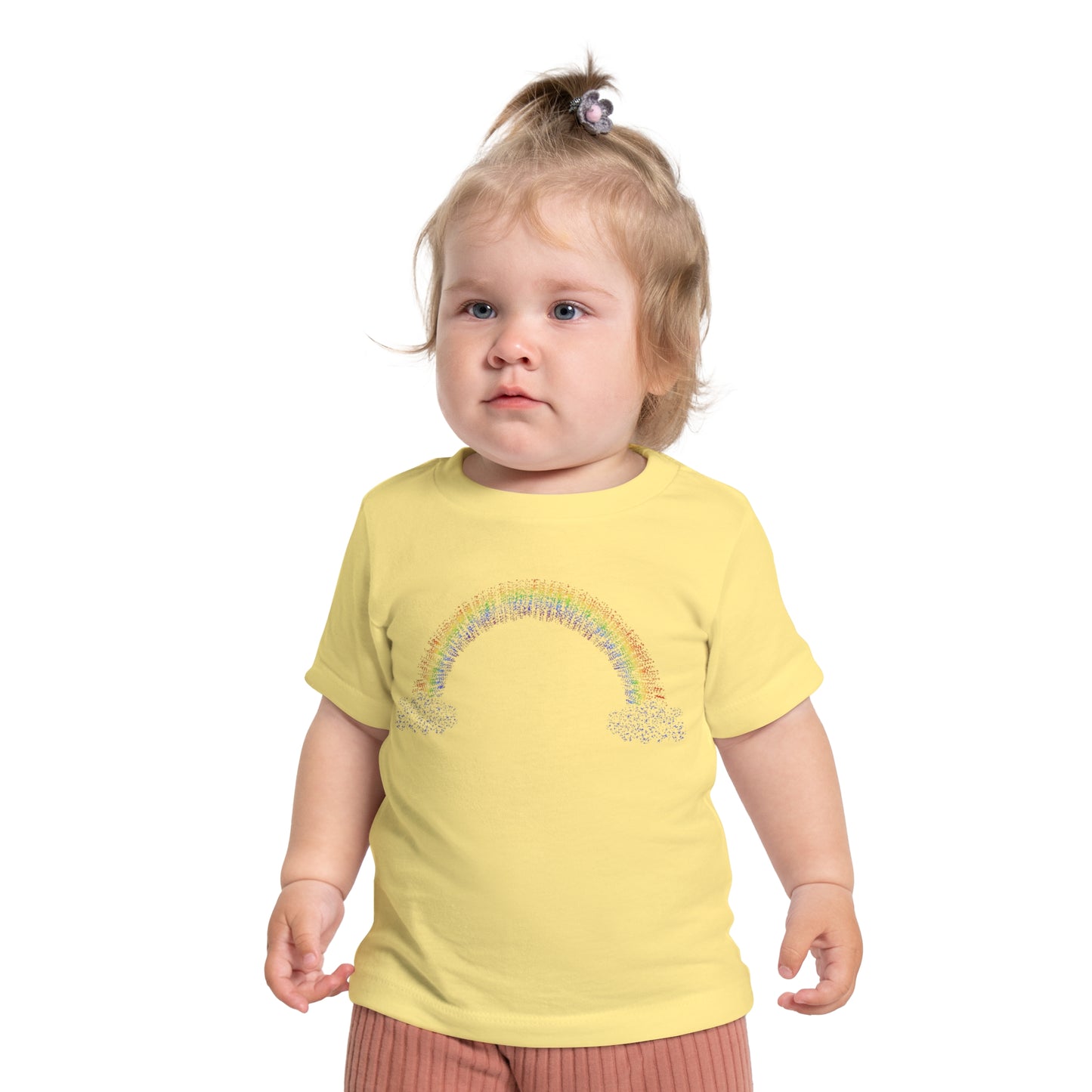 Baby Rainbow with Clouds Short Sleeve T-Shirt