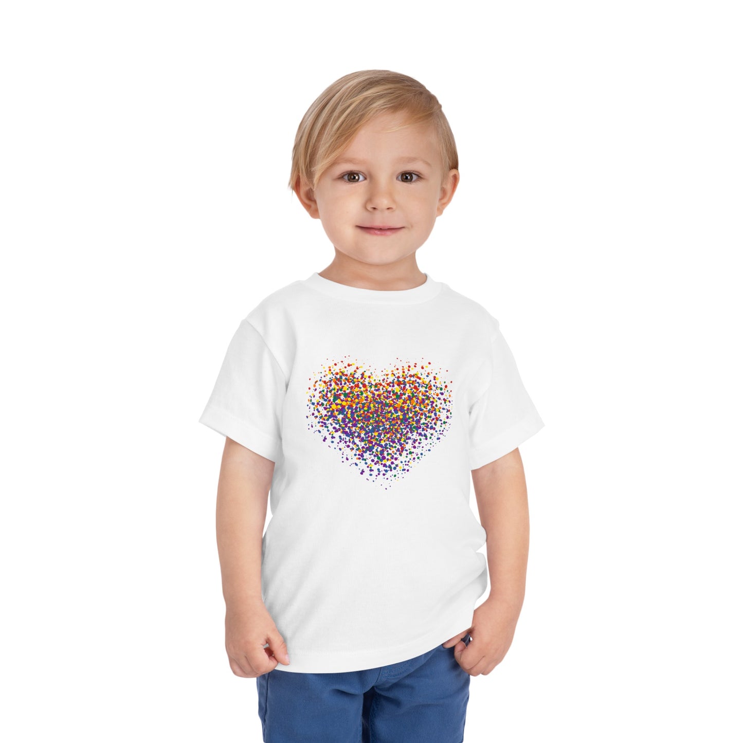 Toddler Short Sleeve Graffiti Heart Tee