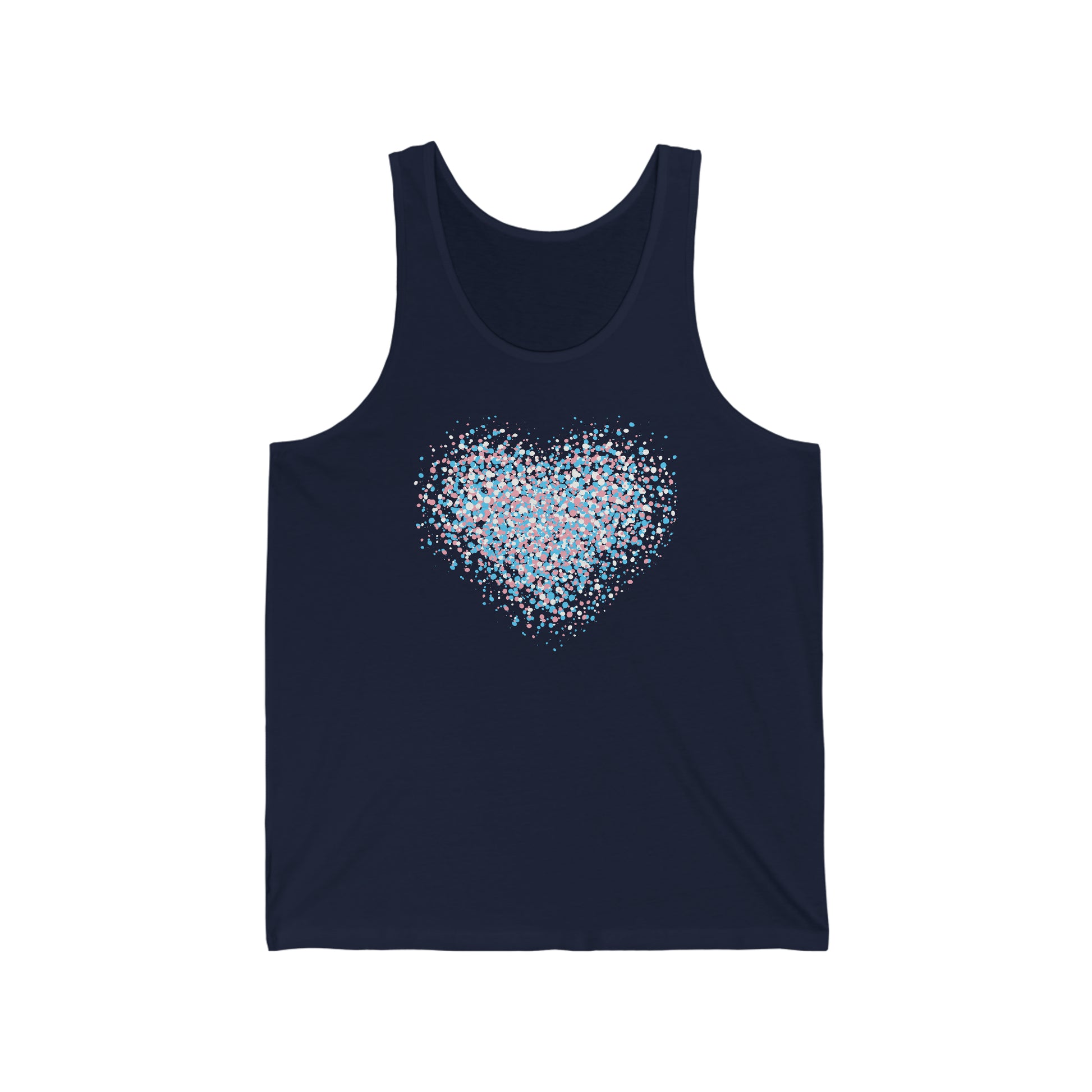 Unisex Trans Graffiti Heart Tank Top - The Inclusive Collective