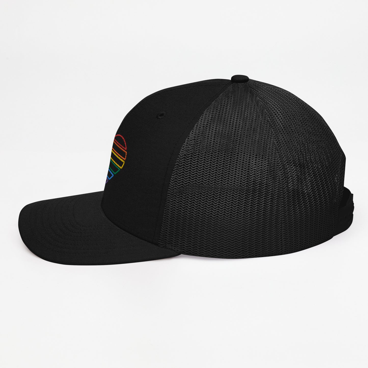 Rainbow Heart Trucker Hat