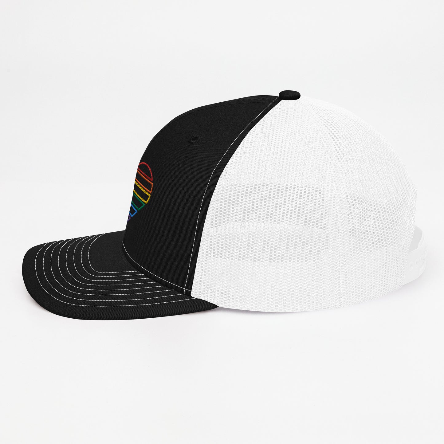 Rainbow Heart Trucker Hat