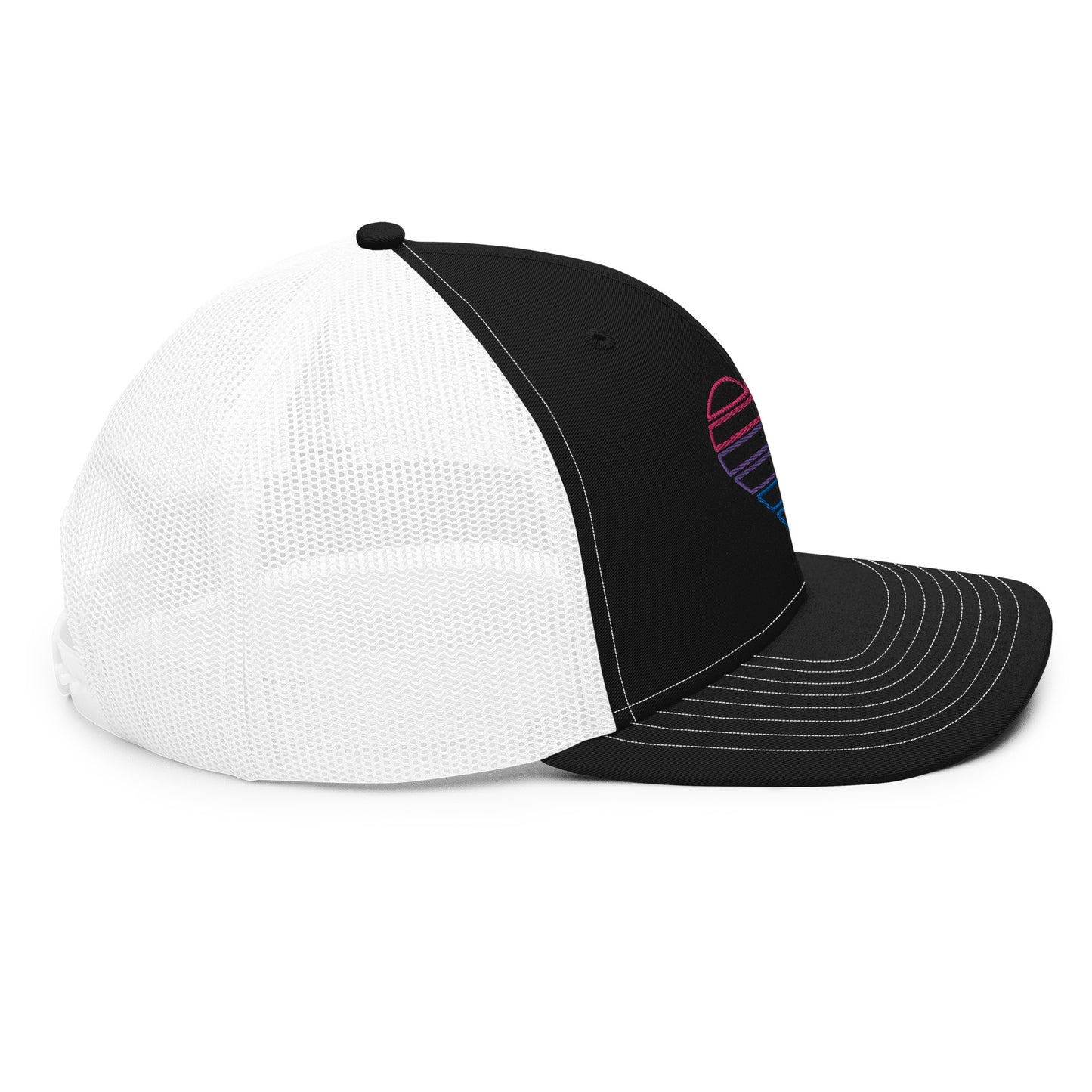 Bi Heart Trucker Hat