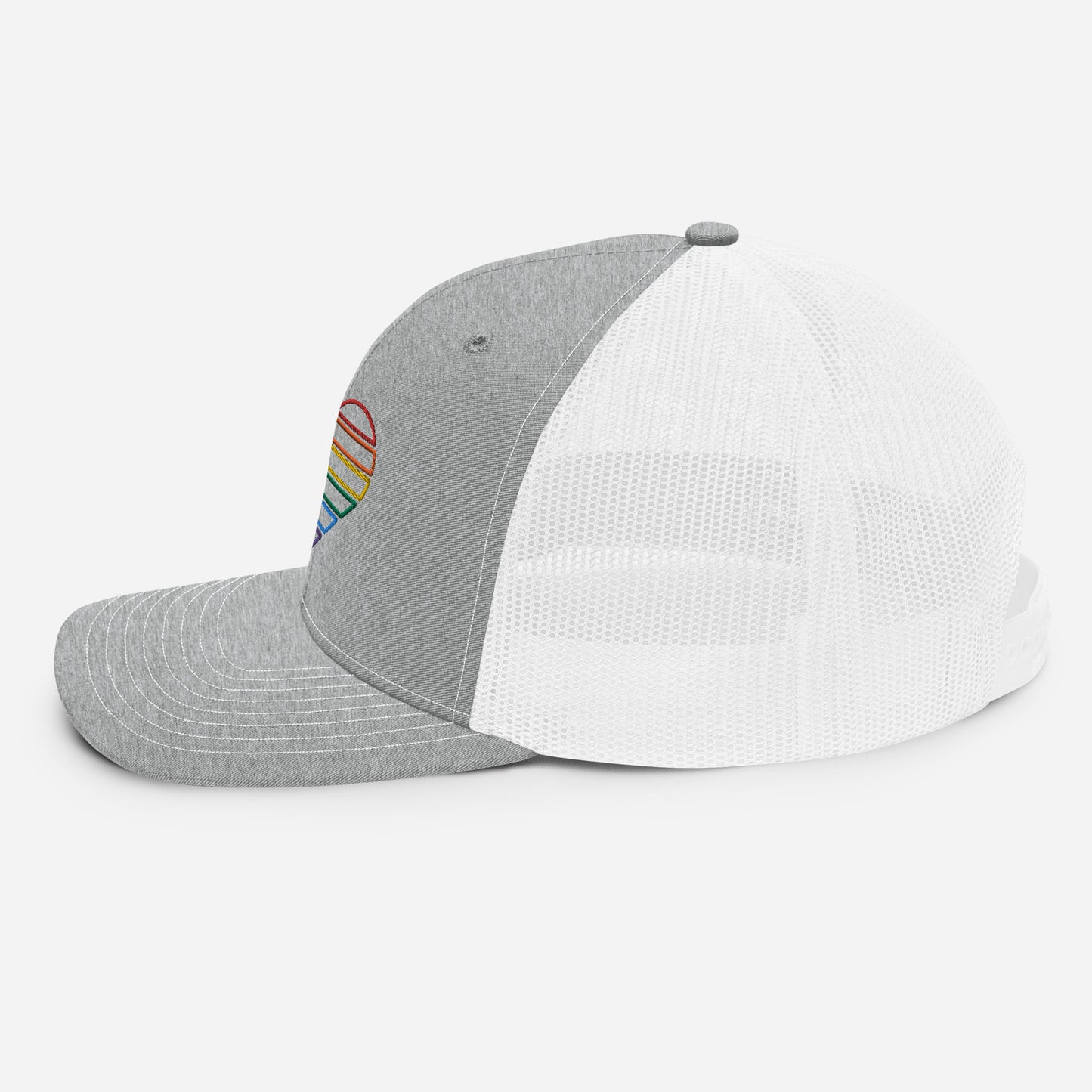 Rainbow Heart Trucker Hat