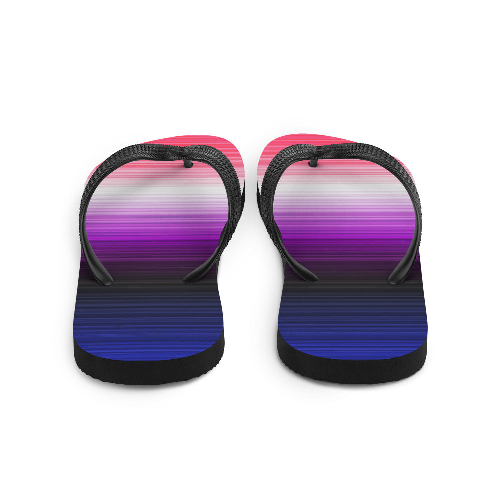 Genderfluid Gradient Flip Flops - The Inclusive Collective