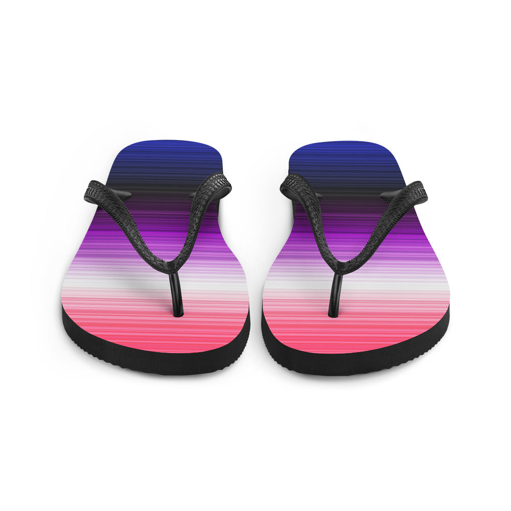 Genderfluid Gradient Flip Flops - The Inclusive Collective