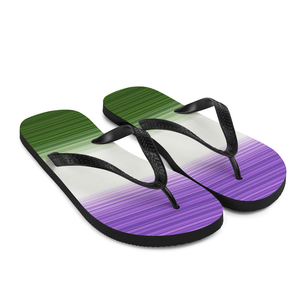 Genderqueer Gradient Flip Flops - The Inclusive Collective