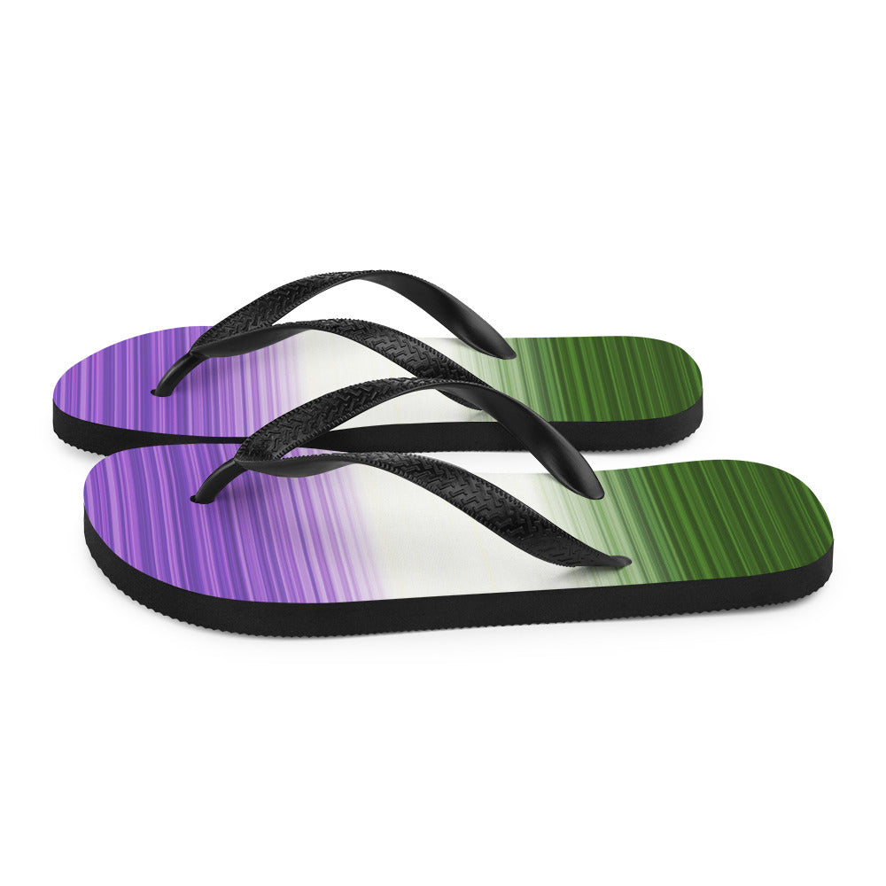 Genderqueer Gradient Flip Flops - The Inclusive Collective