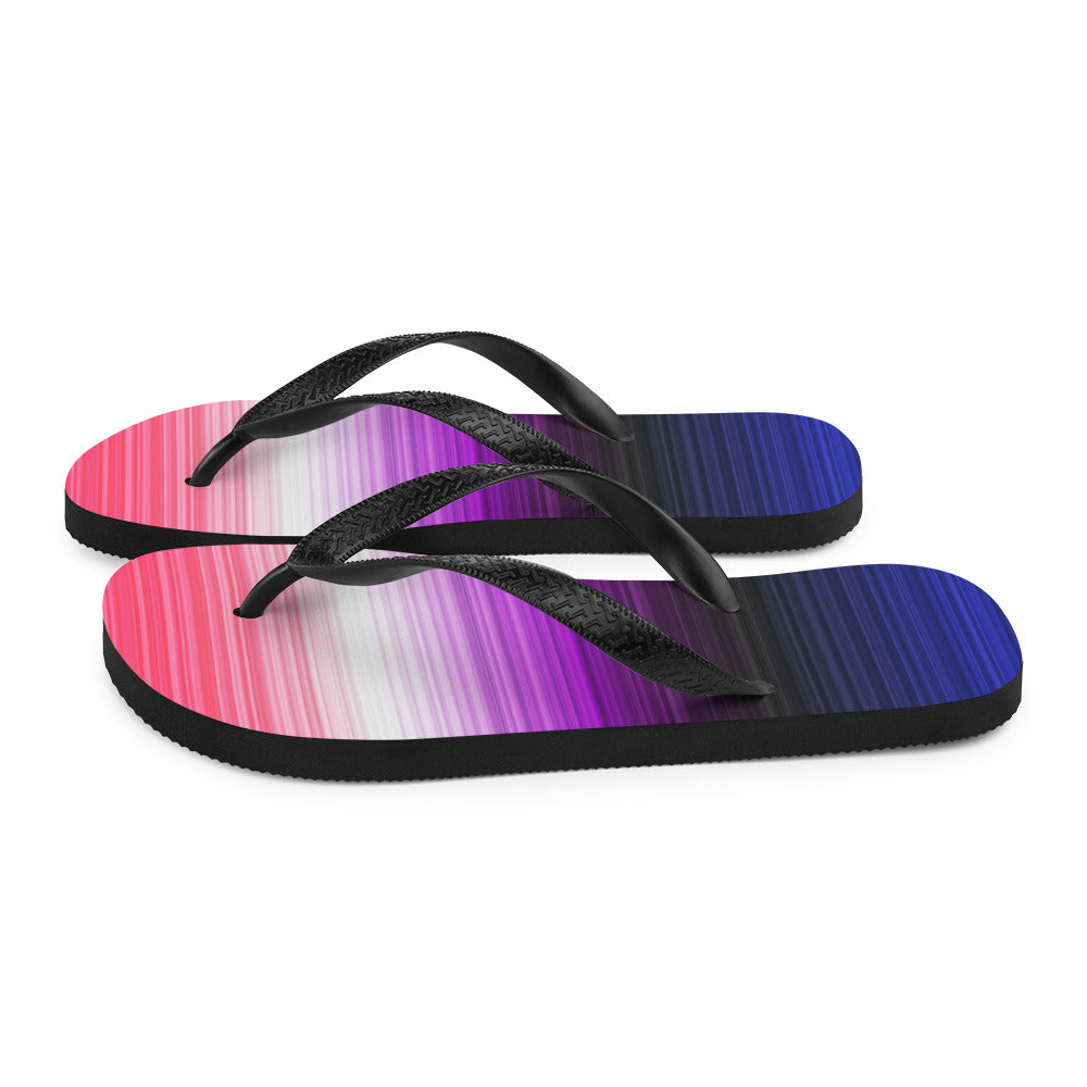 Genderfluid Gradient Flip Flops - The Inclusive Collective