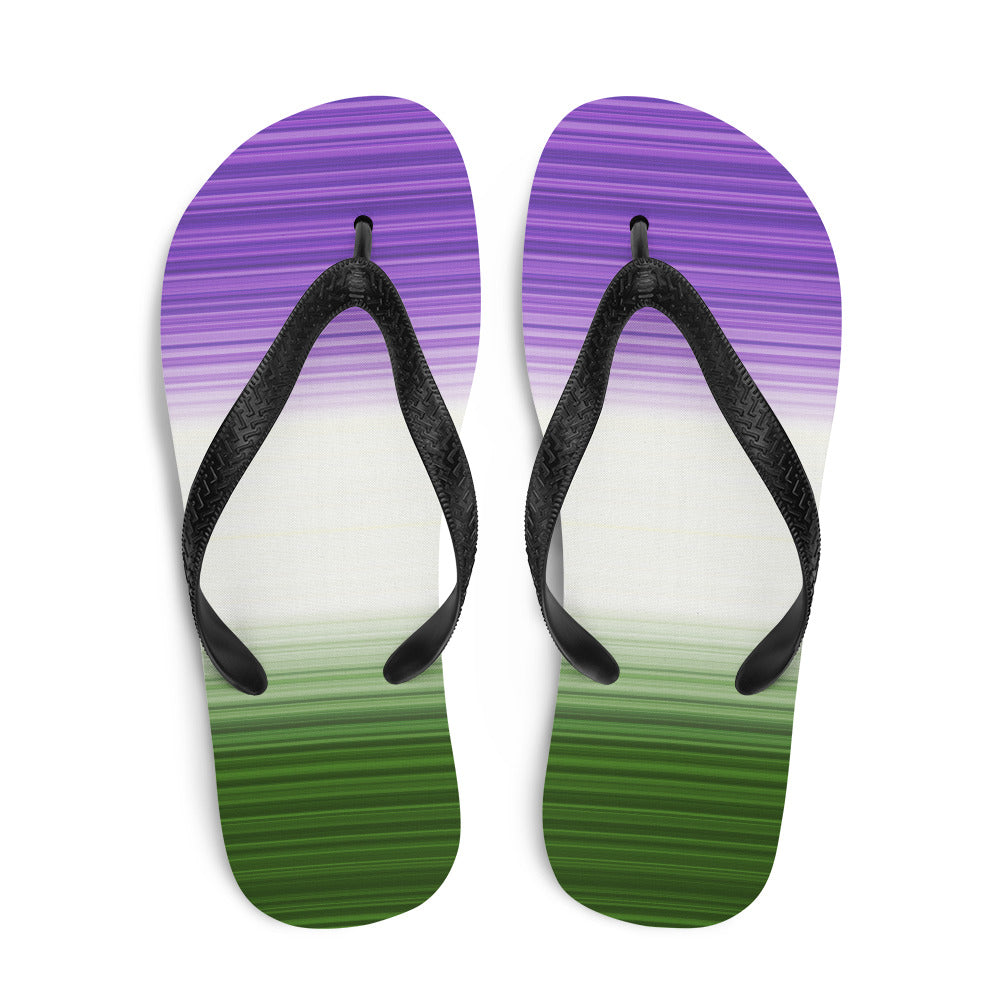 Genderqueer Gradient Flip Flops - The Inclusive Collective